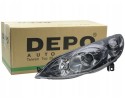 Peugeot 407 2004 Lamp Headlight Right Depo Quality of parts according to GVO P replacement with original quality