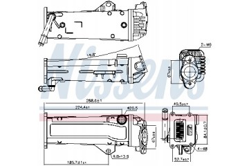 Radiator exhaust gas recirculation NISSENS 989284 Part manufacturer Nissens
