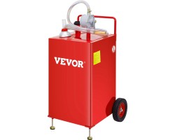 VEVOR FUEL TROLLEY 30 GALLONS PETROL TANK DIESEL ROTARY PUMP