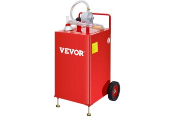 VEVOR FUEL TROLLEY 30 GALLONS PETROL TANK DIESEL ROTARY PUMP