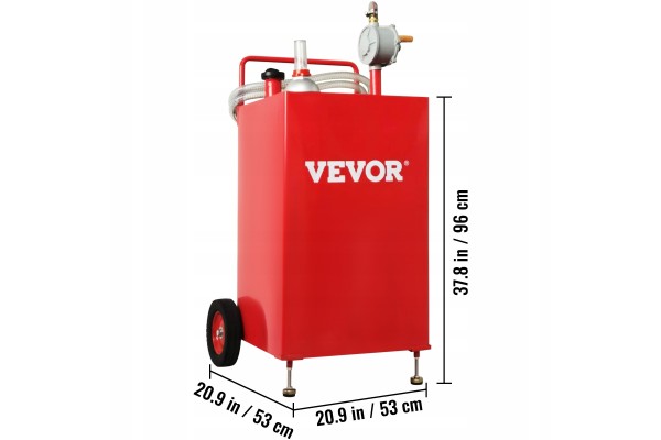 VEVOR FUEL TROLLEY 30 GALLONS PETROL TANK DIESEL ROTARY PUMP Part manufacturer Vevor