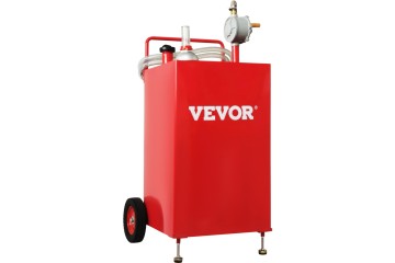 VEVOR FUEL TROLLEY 30 GALLONS PETROL TANK DIESEL ROTARY PUMP Engine type petrol