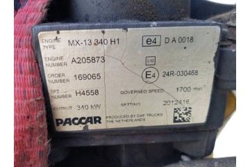 ENGINE DAF KM MX 13340H1 N Version European