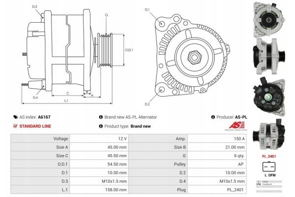 New CITROEN BERLINGO BERLINGO FIRST MPV Alternator MF_ GJK_ GFK_ 1 6 Catalog number of substitutes AD KUHNER 301674RI AD KUHNER 