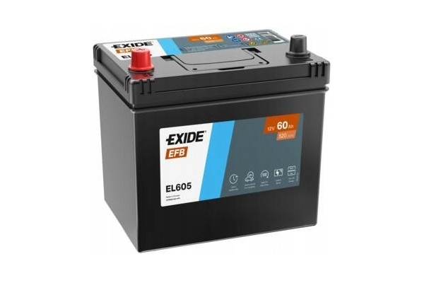 Battery Exide EL605 60Ah 520A D23X L EFB Start Stop