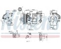 COMPRESSOR AIR CONDITIONING COMPRESSOR 890210 NISSENS
