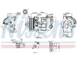 COMPRESSOR AIR CONDITIONING COMPRESSOR 890210 NISSENS