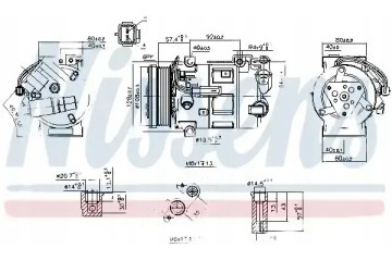 COMPRESSOR AIR CONDITIONING COMPRESSOR 890210 NISSENS