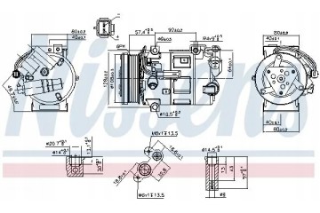 COMPRESSOR AIR CONDITIONING COMPRESSOR 890210 NISSENS Packaging status original