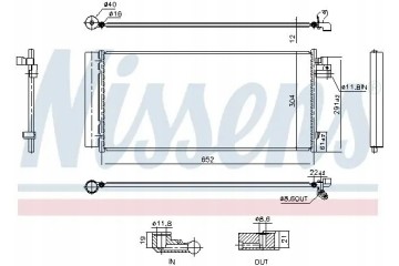 CONDENSER AIR CONDITIONING COOLER 941242 NISSENS Packaging status original