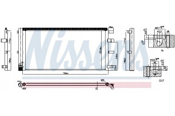 Condenser air conditioning NISSENS 940829 Part manufacturer Nissens