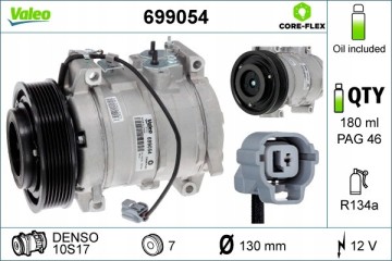 Compressor air conditioning VALEO 699054 Catalog number of substitutes ACAUTO AC 01KE007 ACAUTO AC 03XX04 ACAUTO AC 03XX07 ACAUT