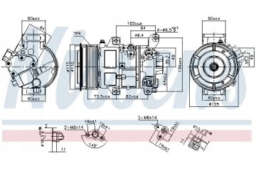 COMPRESSOR AIR CONDITIONING COMPRESSOR 89516 NISSENS Car type cargo vans passenger cars