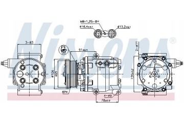 COMPRESSOR AIR CONDITIONING COMPRESSOR 89358 NISSENS Car type passenger cars