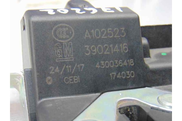 39021416  CERRADURA MALETERO / PORTON OPEL ASTRA K BERLINA 5P Dynamic 2018 39021416 176202 OPEL - 1