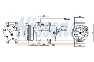 COMPRESSOR AIR CONDITIONING COMPRESSOR 89029 NISSENS Catalog number of substitutes ACAUTO AC 01ZX004 ACAUTO AC 02ZX03 ACAUTO AC 