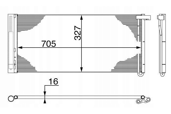 Condenser air conditioning MAHLE AC 425 000S Part manufacturer Mahle
