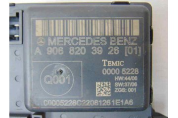 A9068203926 CENTRALITA CIERRE VOLKSWAGEN CRAFTER FURGÓN (2E) Caja cerrada 35, batalla larga con techo super alto 2007 A906820392