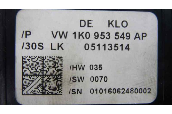 1K0953549AP MODULO ELECTRONICO VOLKSWAGEN GOLF PLUS V (5M1)