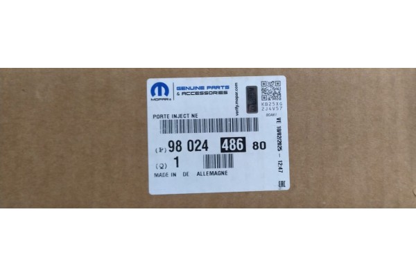 Citroen peugeot 1 6 HDi 9802448680 ORIGINAL Ford 1 6 TDCi Volvo injector Catalog number of the original 9802448680
