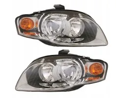Juego Completo de Faros para Audi A4 B7 con Homologación Europea (Bombillas H7 H7)