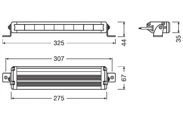 Lámpara de largo alcance Osram LED 27 W 1500 lm rectangular