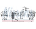 Compressor air conditioning NISSENS 89041 Part manufacturer Nissens