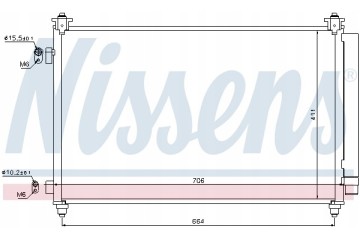 Condenser air conditioning NISSENS 940253 Catalog number of the part 940253