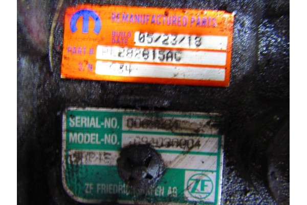 Transmisión Automática Jeep Cherokee KL 2.2 P68262815AC