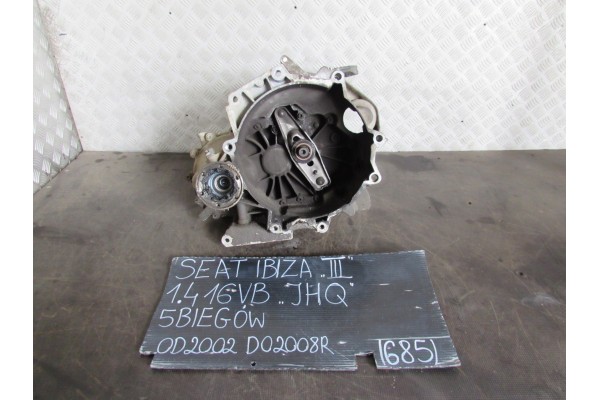 GEARBOX JHQ SEAT IBIZA III 02 08R 1 4B 16V