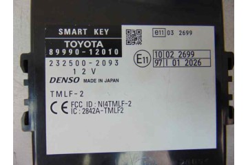 89990-12010 MODULO ELECTRONICO TOYOTA AURIS (E15) Sol 2006 89990-12010 178050 TOYOTA - 4