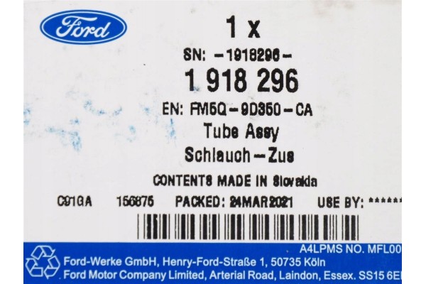 FUEL PUMP HOSE FORD 1 5 SOHC DIESEL Car type 4x4 SUV passenger cars cargo vans