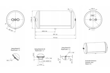 AIR TANK 100L 396x915 030352209