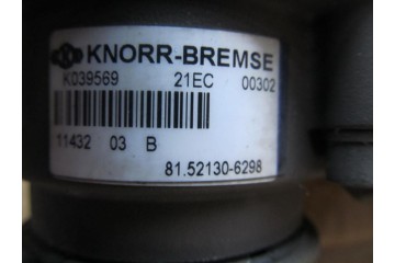 MAN TGA TGS TGX main brake valve 6 pin Catalog number of the part 81 52130 6298