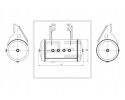 Depósito de aire PE Automotive 106.518-80A para DAF CF75, CF85, XF95