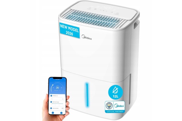 Midea Dehumidifier 12L 35m2 Quiet With App Tank 2 1L Smart Catalog number of the part MDDOZ 12DEN7 QA3