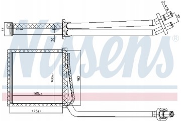 Heat exchanger interior heating NISSENS 707217 Part manufacturer Nissens