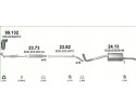 Silencers set Skoda Fabia II station wagon poj 1 2 2006 14r set Catalog number of the part 24 13 23 82 23 73