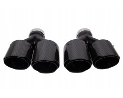 CARBON SILENCER TIP SET 4x fi 102mm M768 mounting 70mm LEFT RIGHT
