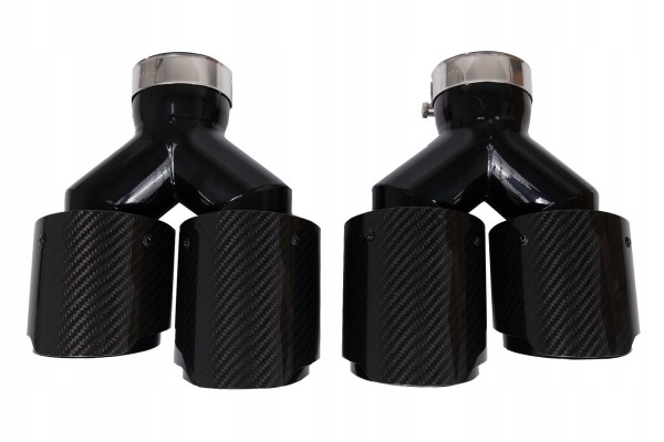 CARBON SILENCER TIP SET 4x fi 102mm M768 mounting 70mm LEFT RIGHT Catalog number of the part TL769G