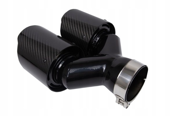 CARBON SILENCER TIP SET 4x fi 102mm M768 mounting 70mm LEFT RIGHT Car type 4x4 SUV passenger cars