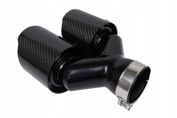 CARBON SILENCER TIP SET 4x fi 102mm M768 mounting 70mm LEFT RIGHT Car type 4x4 SUV passenger cars
