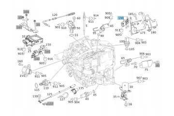 ORG EXHAUST PRESSURE SENSOR MERCEDES BENZ OM642 Catalog number of the part A642 905 0100