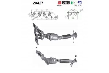 CATALYST 20427 AS FORD VOLVO C MAX C30 FOCUS Packaging status original
