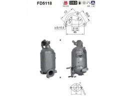 PARTICULATE FILTER FAP DPF FD5118 AS HYUNDAI