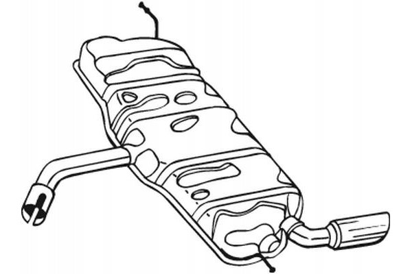 FINAL SILENCER BOS105 503 105 503 Part manufacturer Bosal