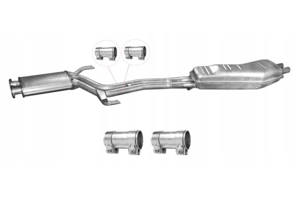 BMW 5 E34 525 530 535 1988 1996 SEDAN STATION WAGON EXHAUST SYSTEM