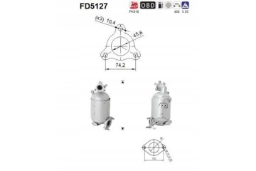 FILTR CZASTEK STALYCH FAP DPF FD5127 AS HYUNDAI Producent czesci AS