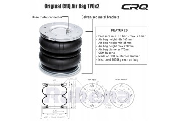 Airbags for Peugeot Boxer 1994 2022 Product weight with unit packaging 9 kg
