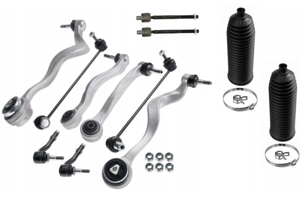 BMW E60 E61 FRONT RIGHT LEFT CONTROL ARMS BAR CONNECTORS SET